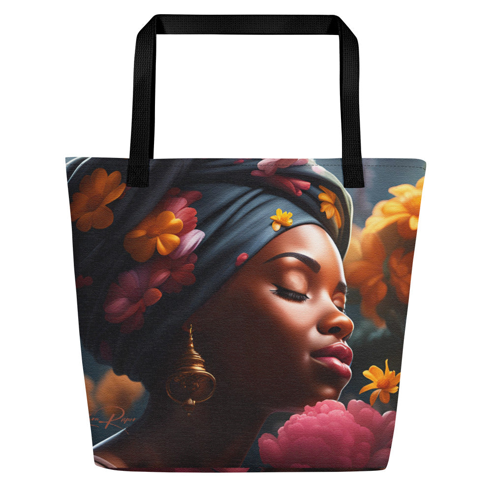 Take Time To Replenish Your Spirit- All-Over Print Large Tote Bag