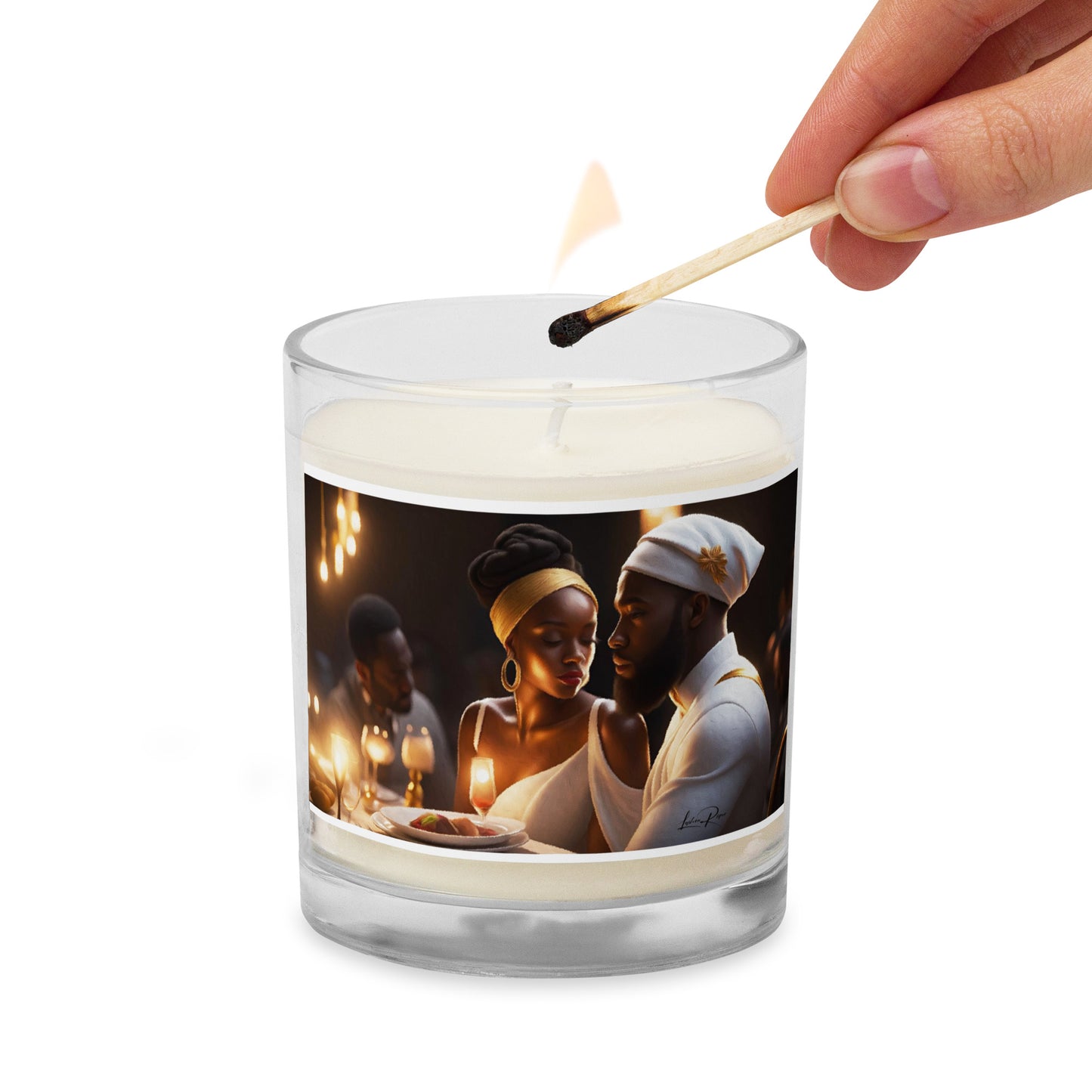 A Seal Upon My Heart - Glass jar soy wax candle