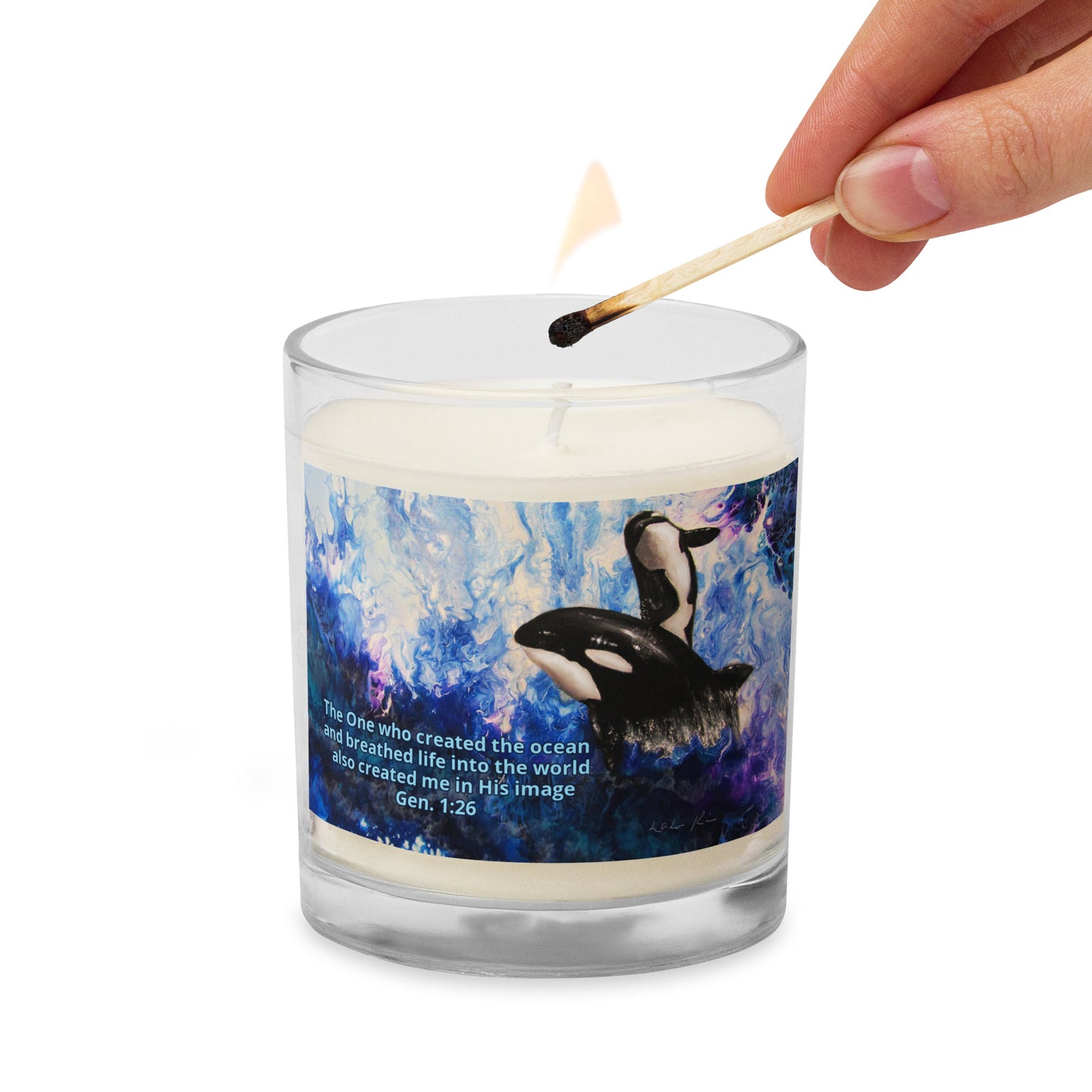 Creation - Glass jar soy wax candle