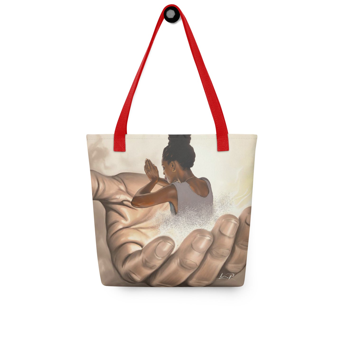 Fear not, I will uphold You with the right hand of my righteousness- Isa. 41 :10 Tote bag