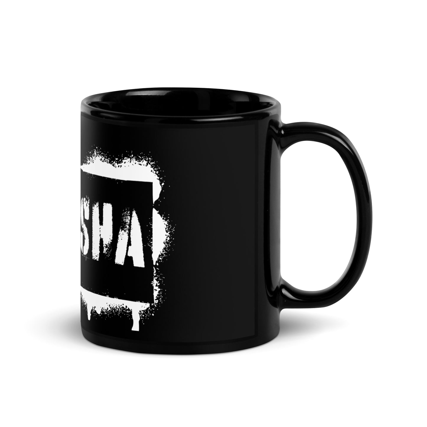 YAHUSHA - Black Glossy Mug