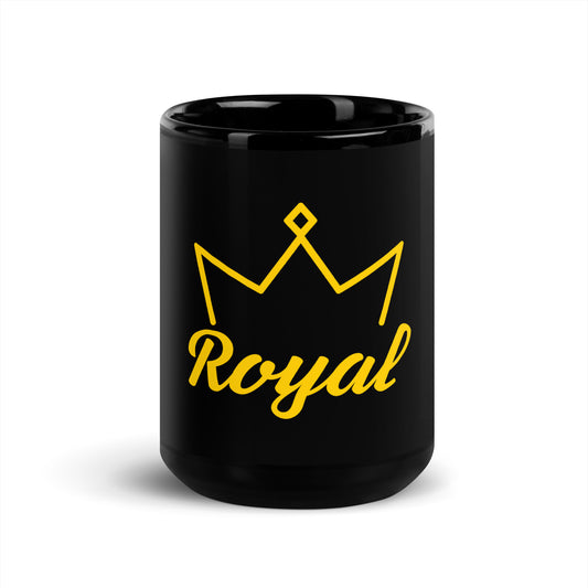 Royal Black Glossy Mug