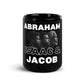 Abraham, Isaac And Jacob - Black Glossy Mug