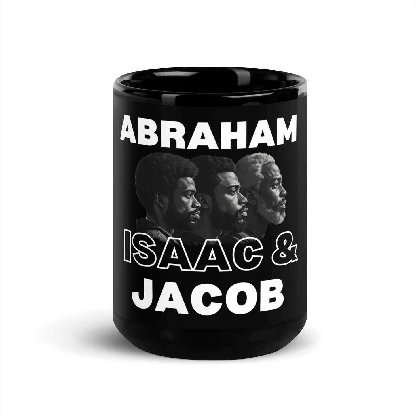 Abraham, Isaac And Jacob - Black Glossy Mug