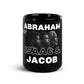 Abraham, Isaac And Jacob - Black Glossy Mug