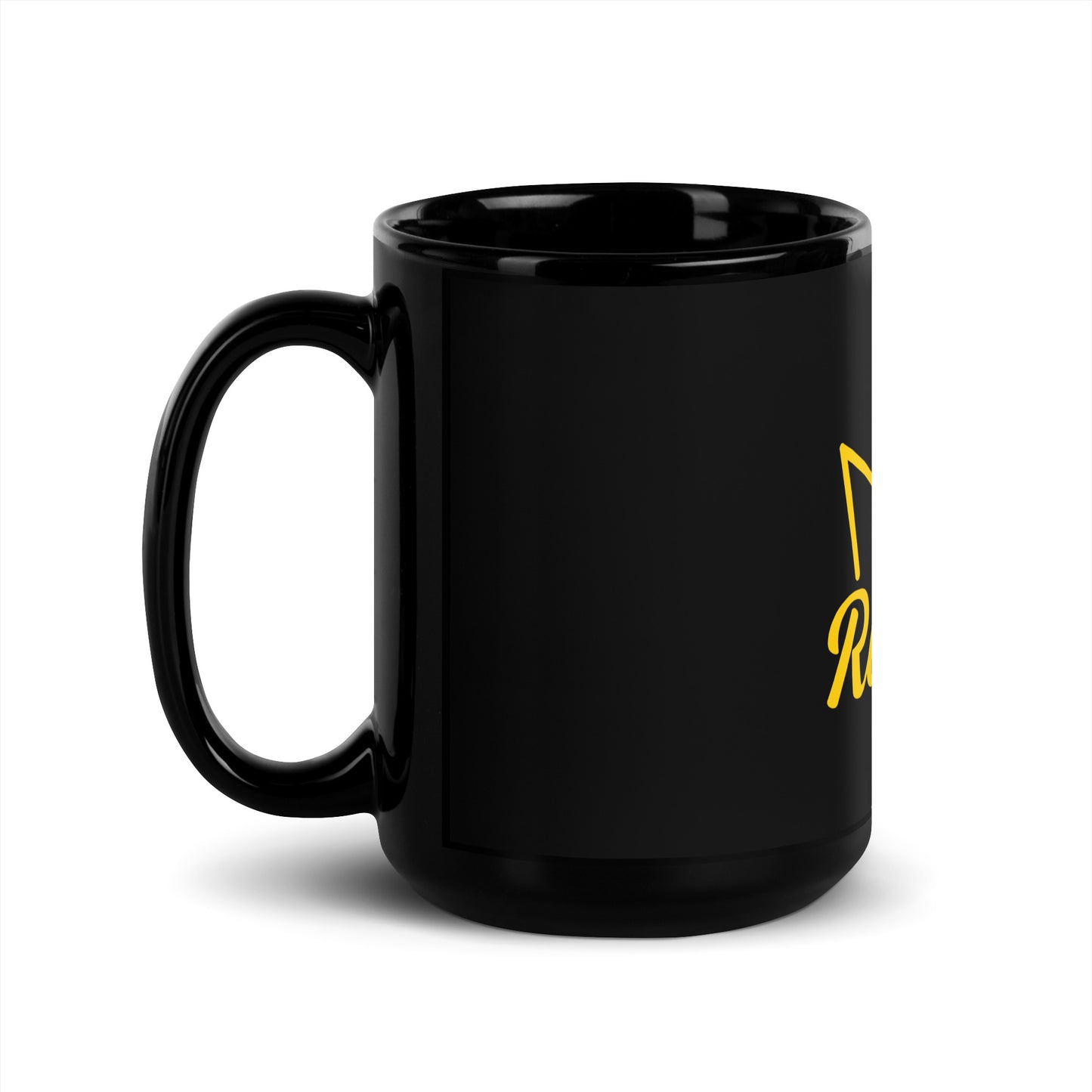 Royal Black Glossy Mug
