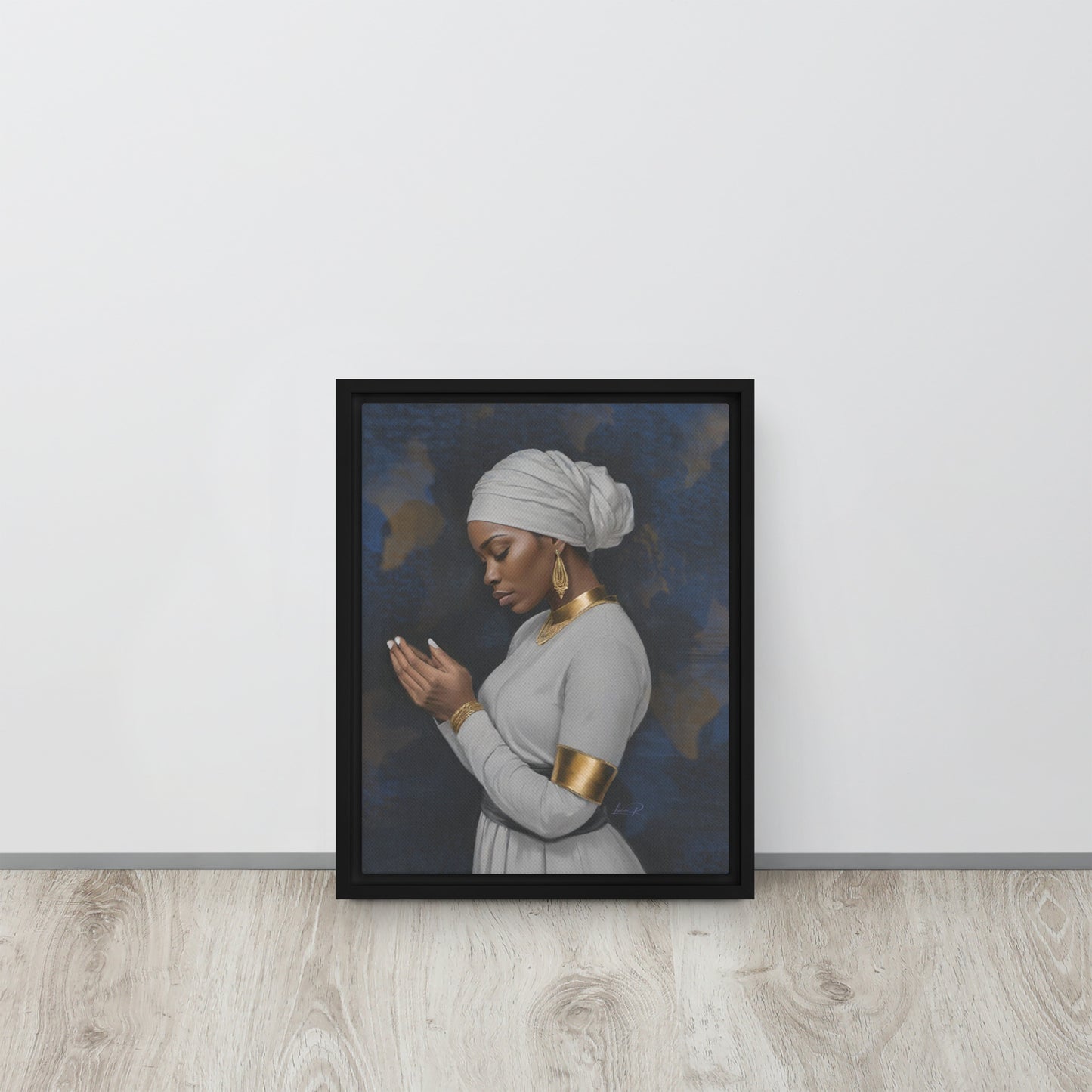 Seeking His Grace - Framed canvas