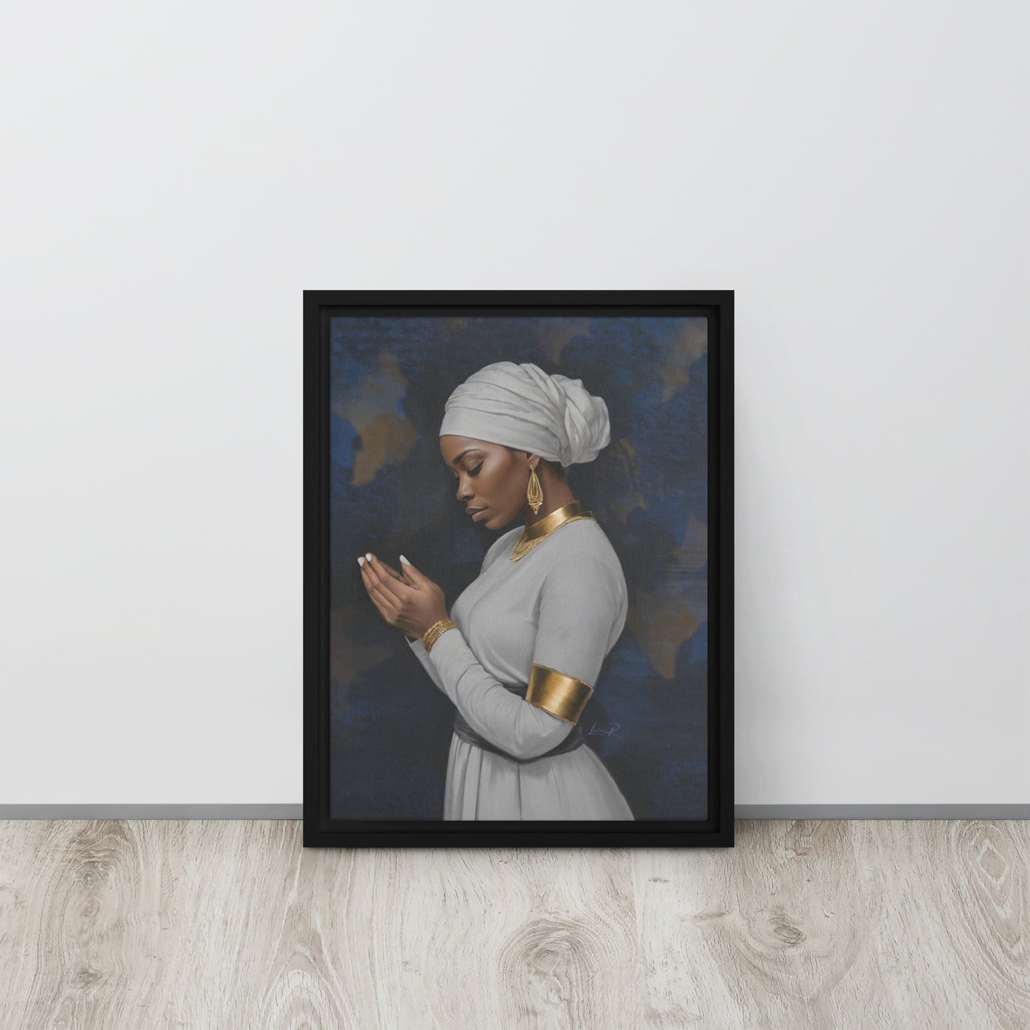 Seeking His Grace - Framed canvas