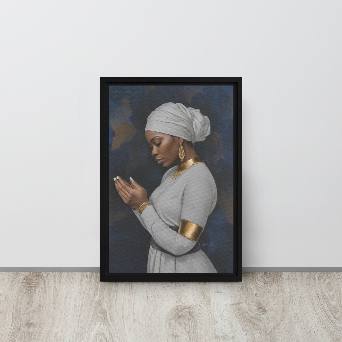 Seeking His Grace - Framed canvas