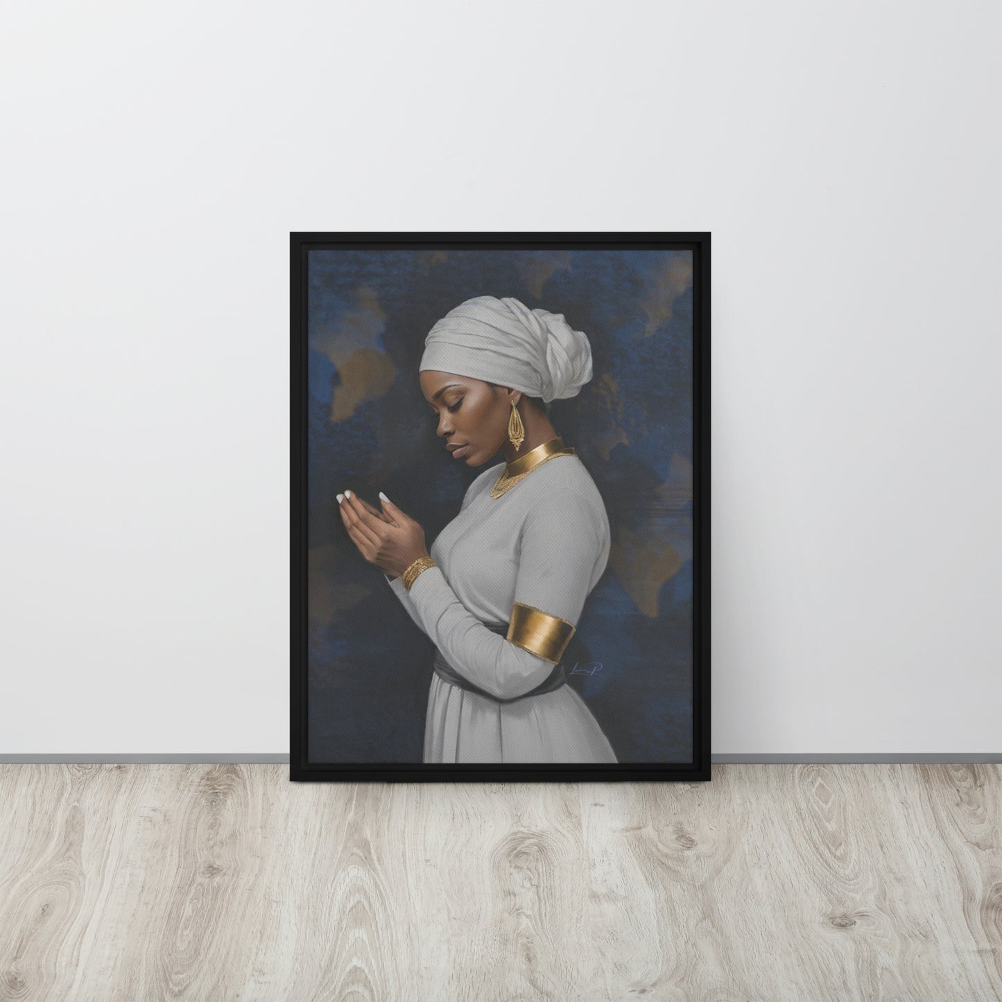 Seeking His Grace - Framed canvas