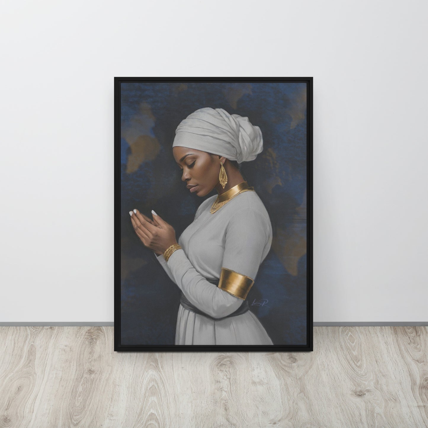 Seeking His Grace - Framed canvas