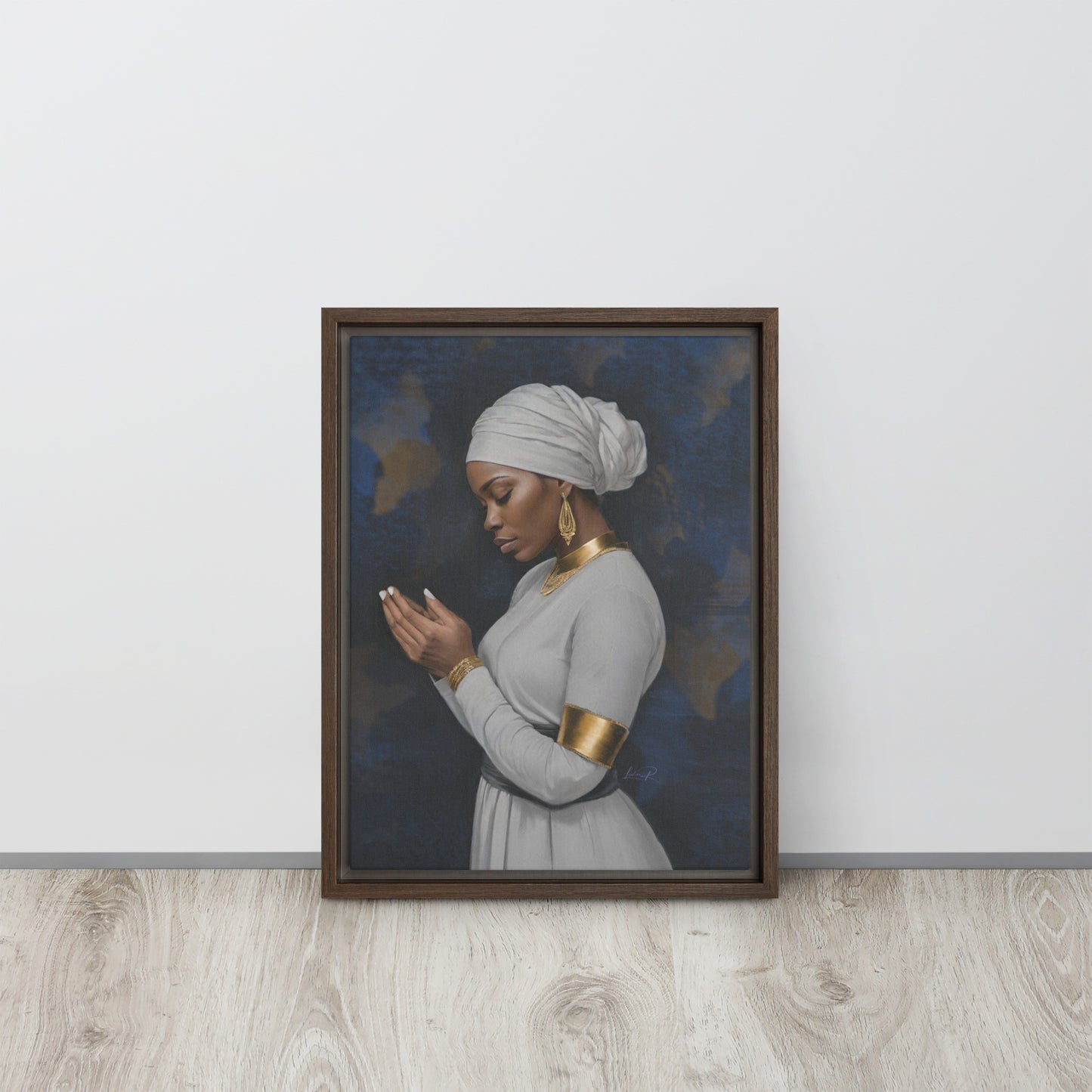 Seeking His Grace - Framed canvas