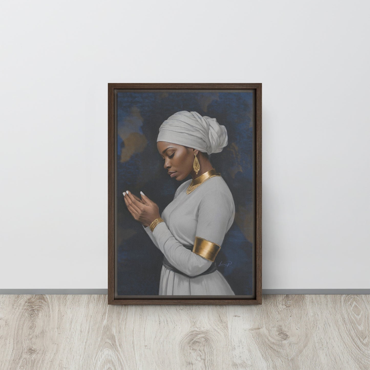 Seeking His Grace - Framed canvas