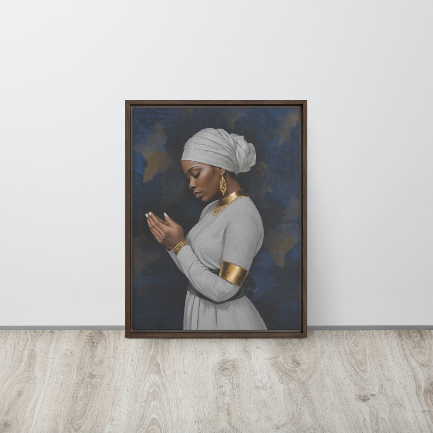 Seeking His Grace - Framed canvas