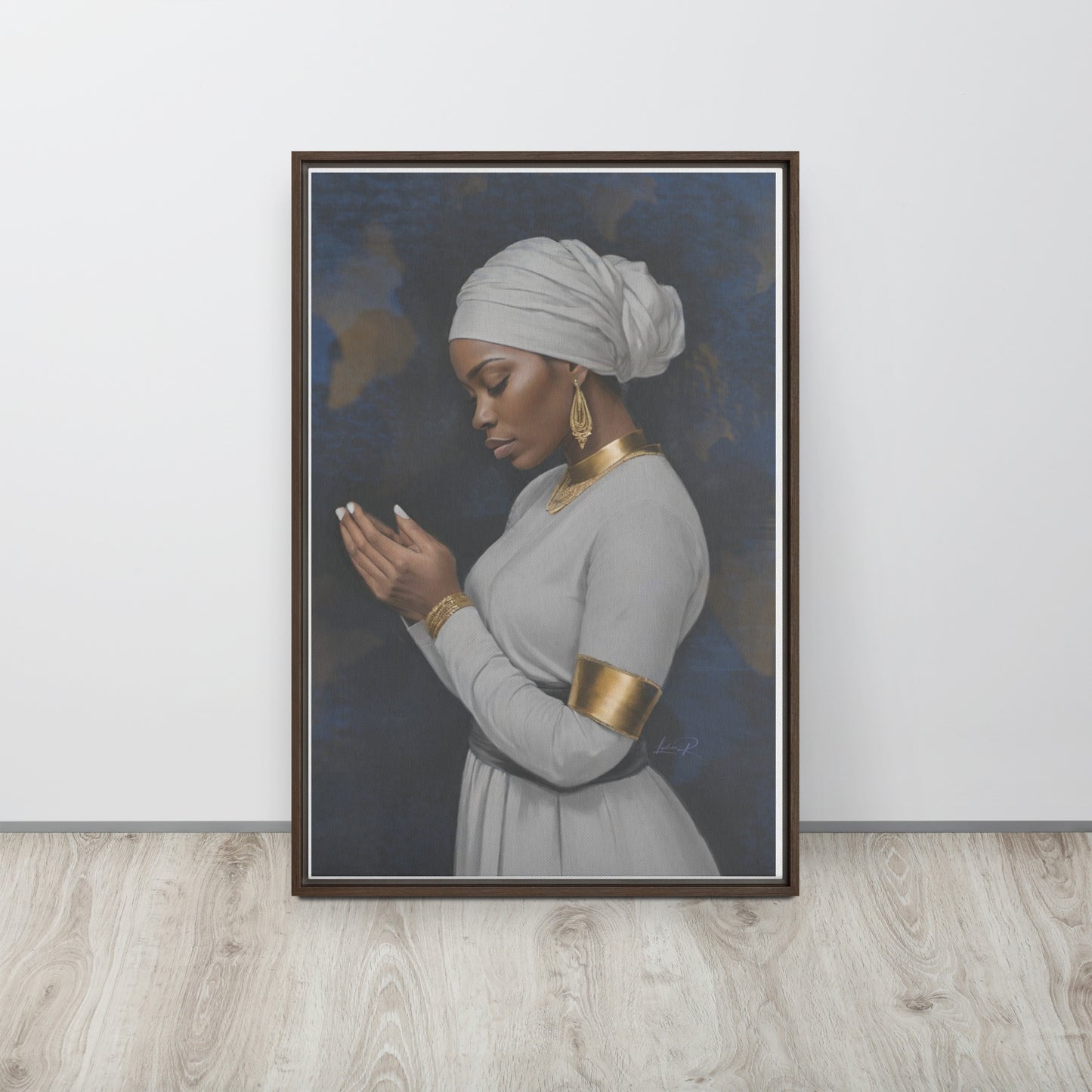 Seeking His Grace - Framed canvas