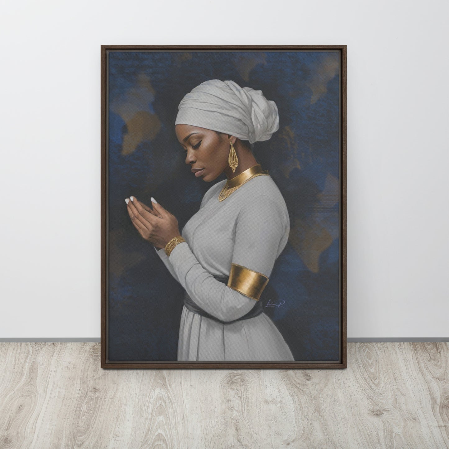 Seeking His Grace - Framed canvas