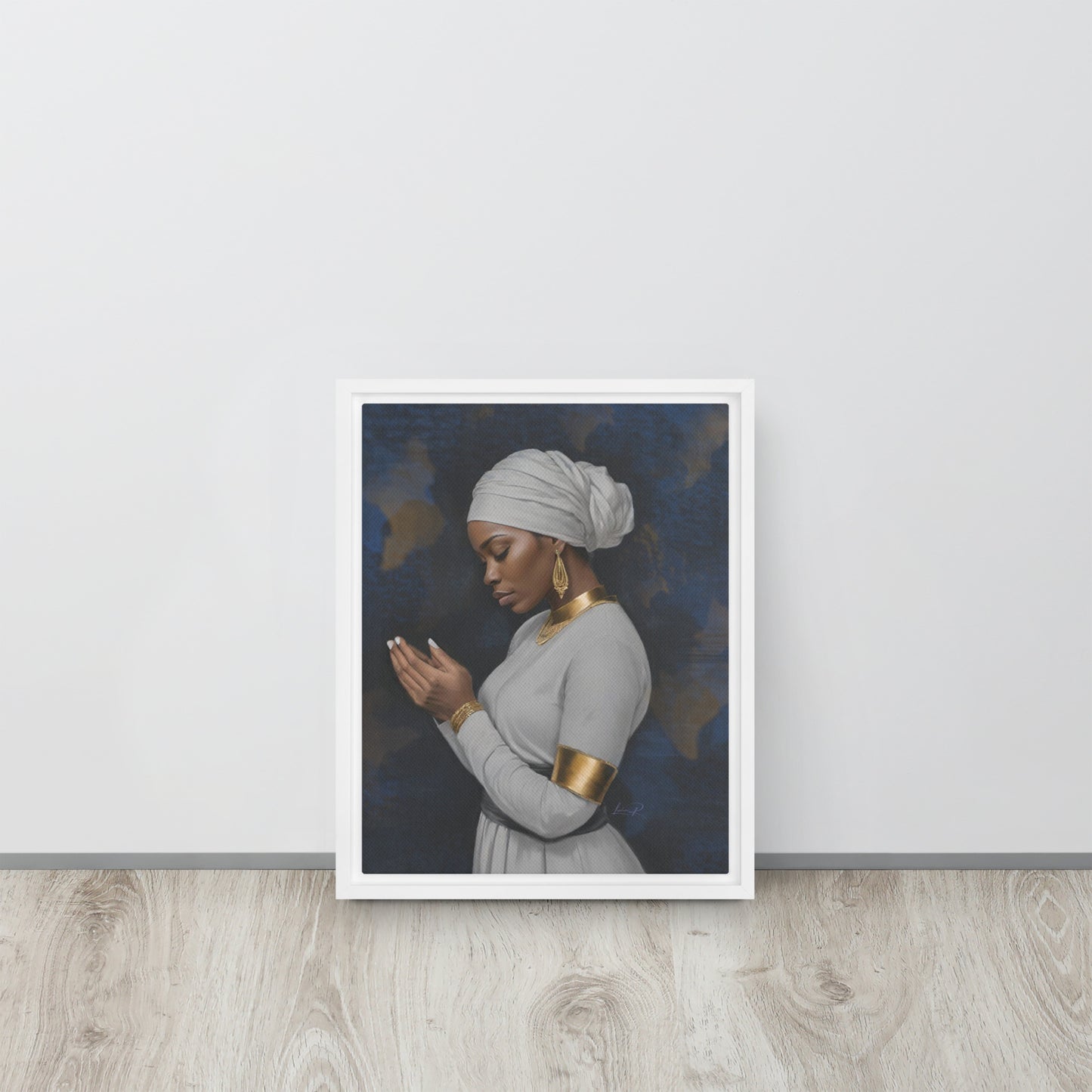 Seeking His Grace - Framed canvas