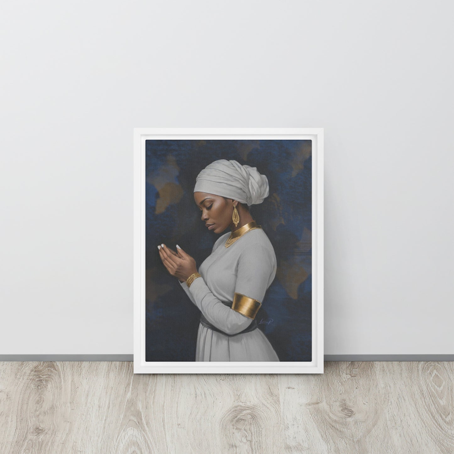 Seeking His Grace - Framed canvas