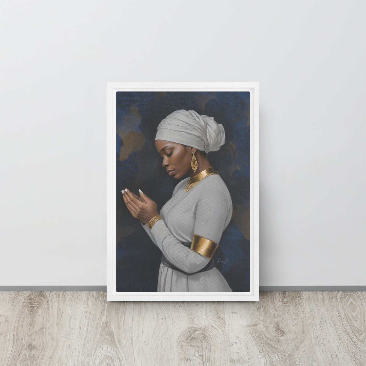 Seeking His Grace - Framed canvas