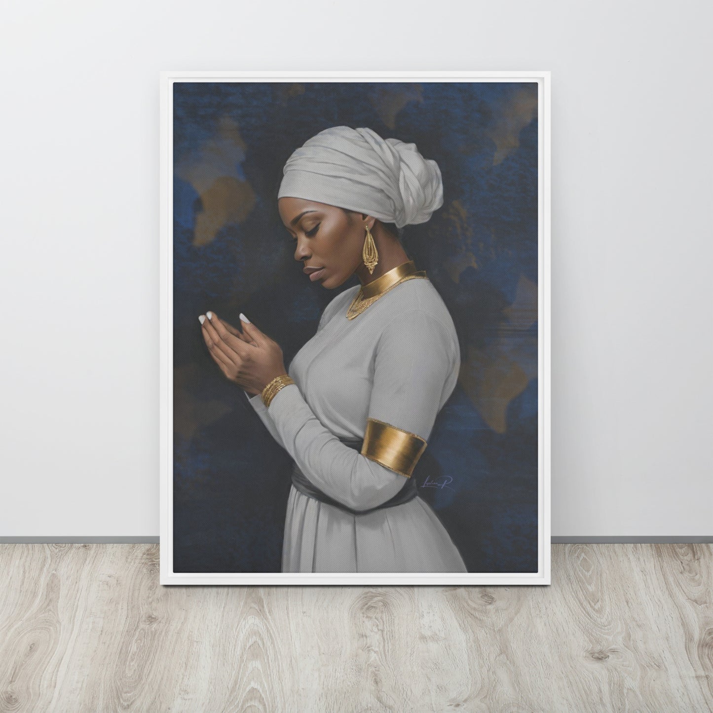 Seeking His Grace - Framed canvas