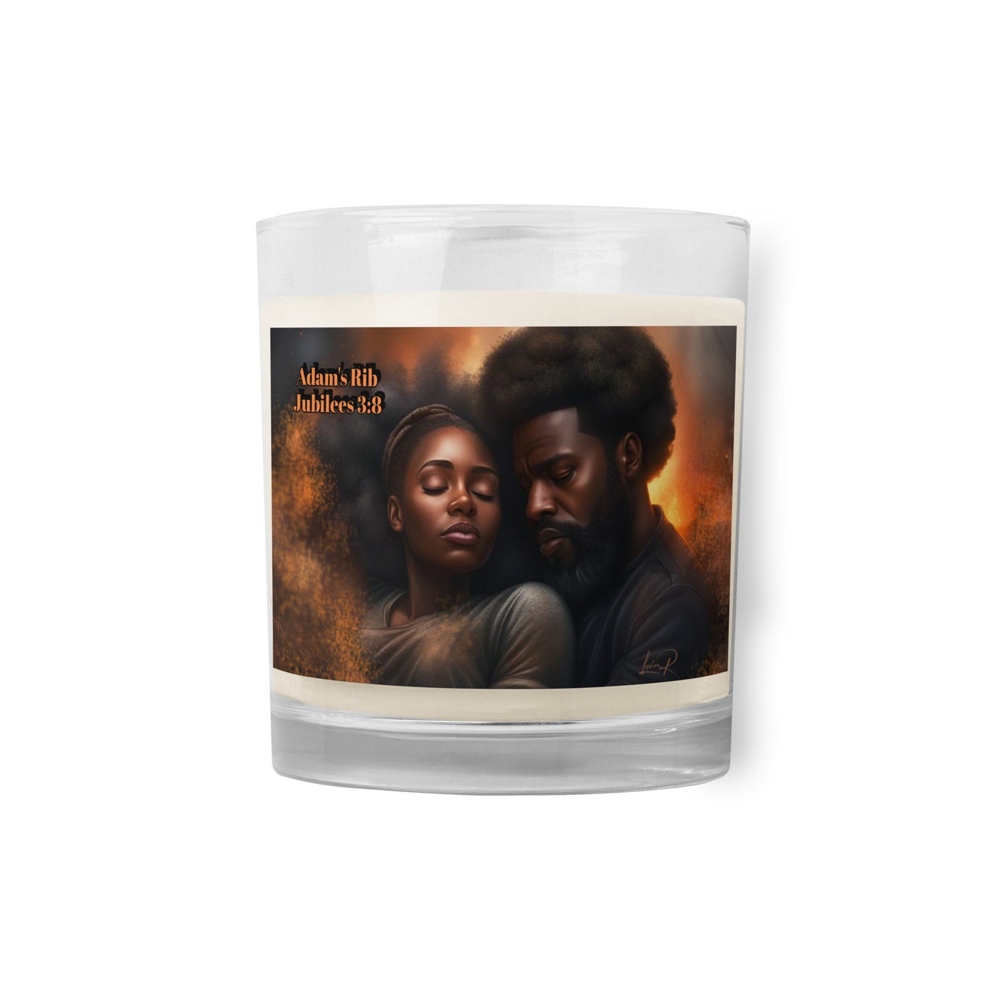 The Mystery Of Adam's Rib- Glass jar soy wax candle