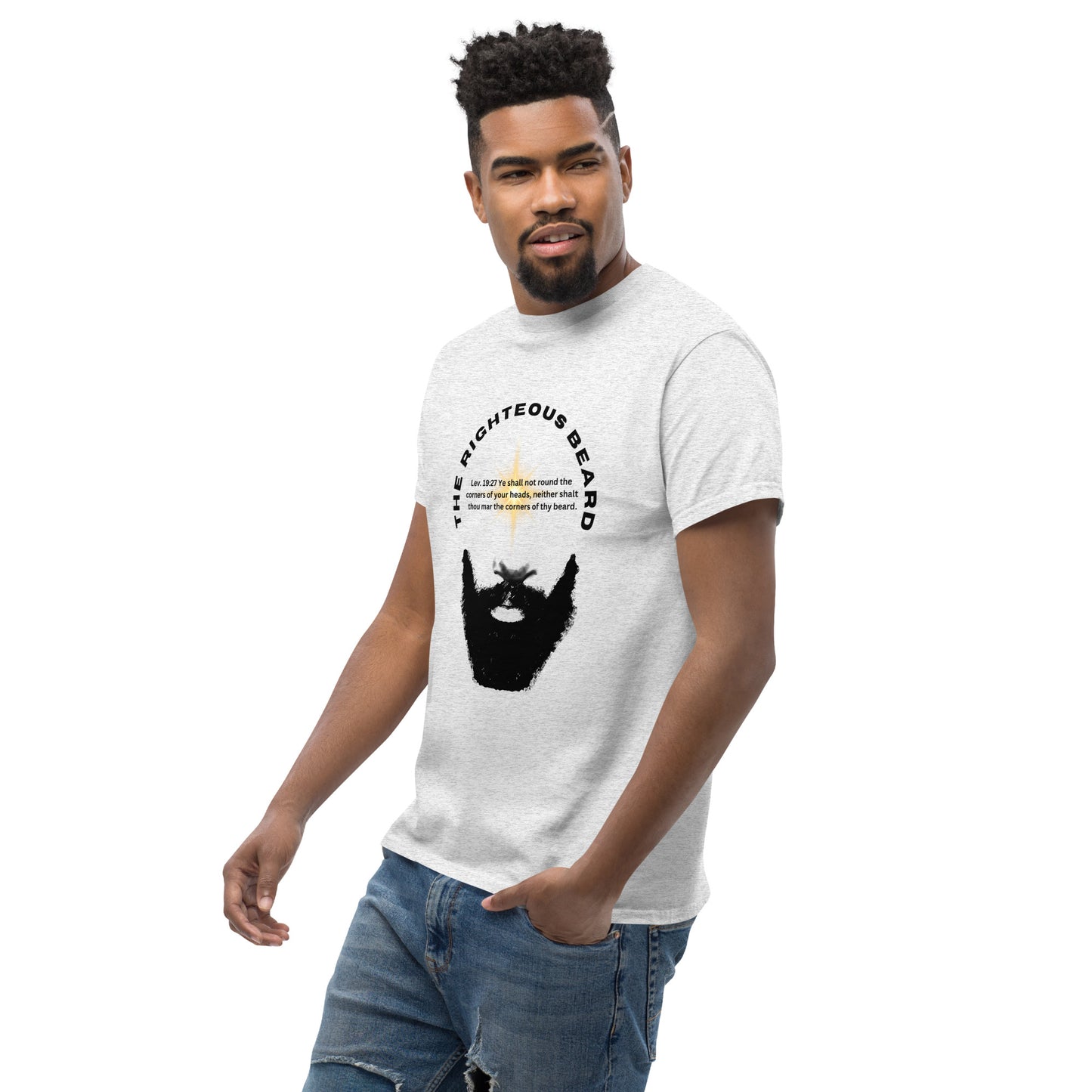 The Righteous Beard Lev. 19:27 Men's classic tee