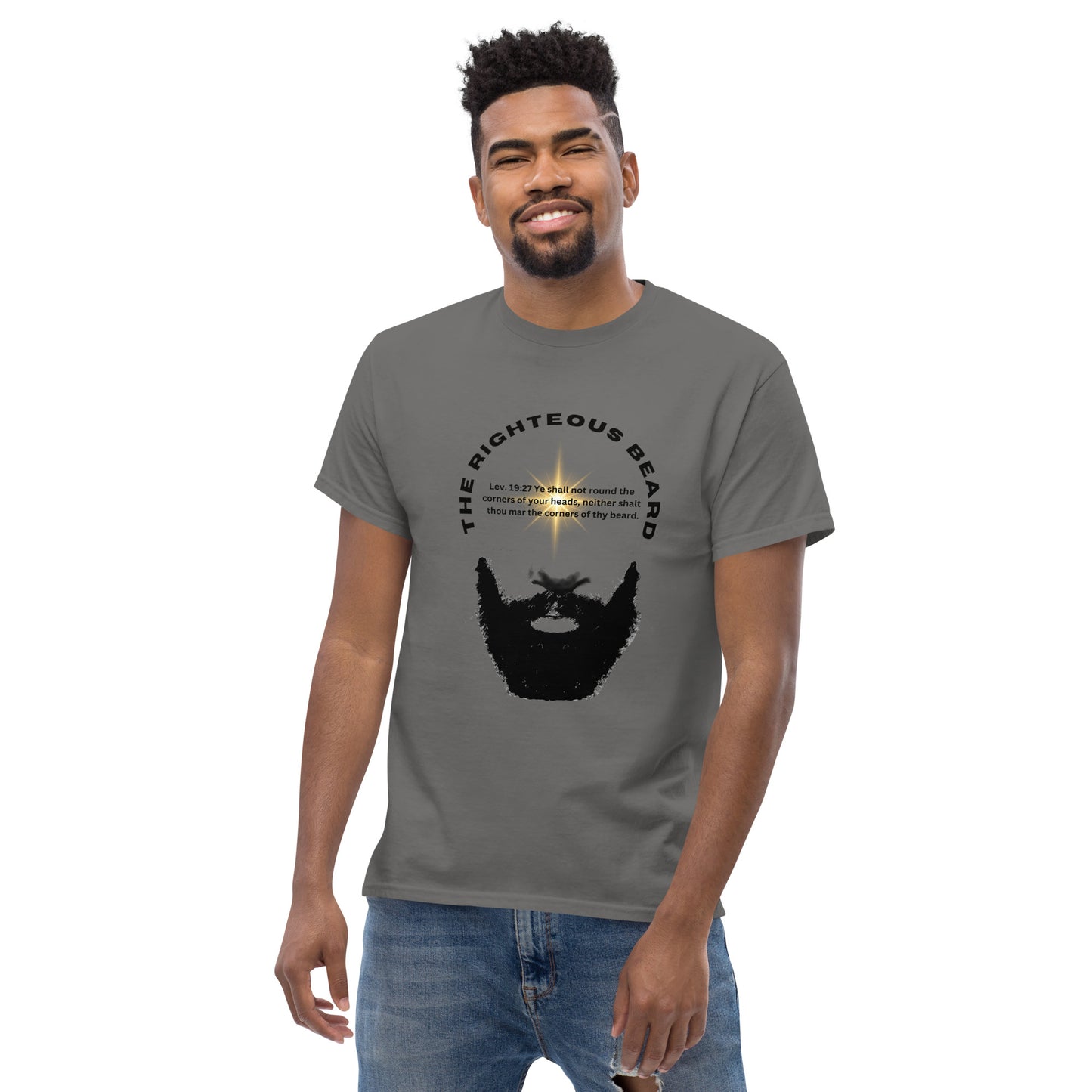 The Righteous Beard Lev. 19:27 Men's classic tee