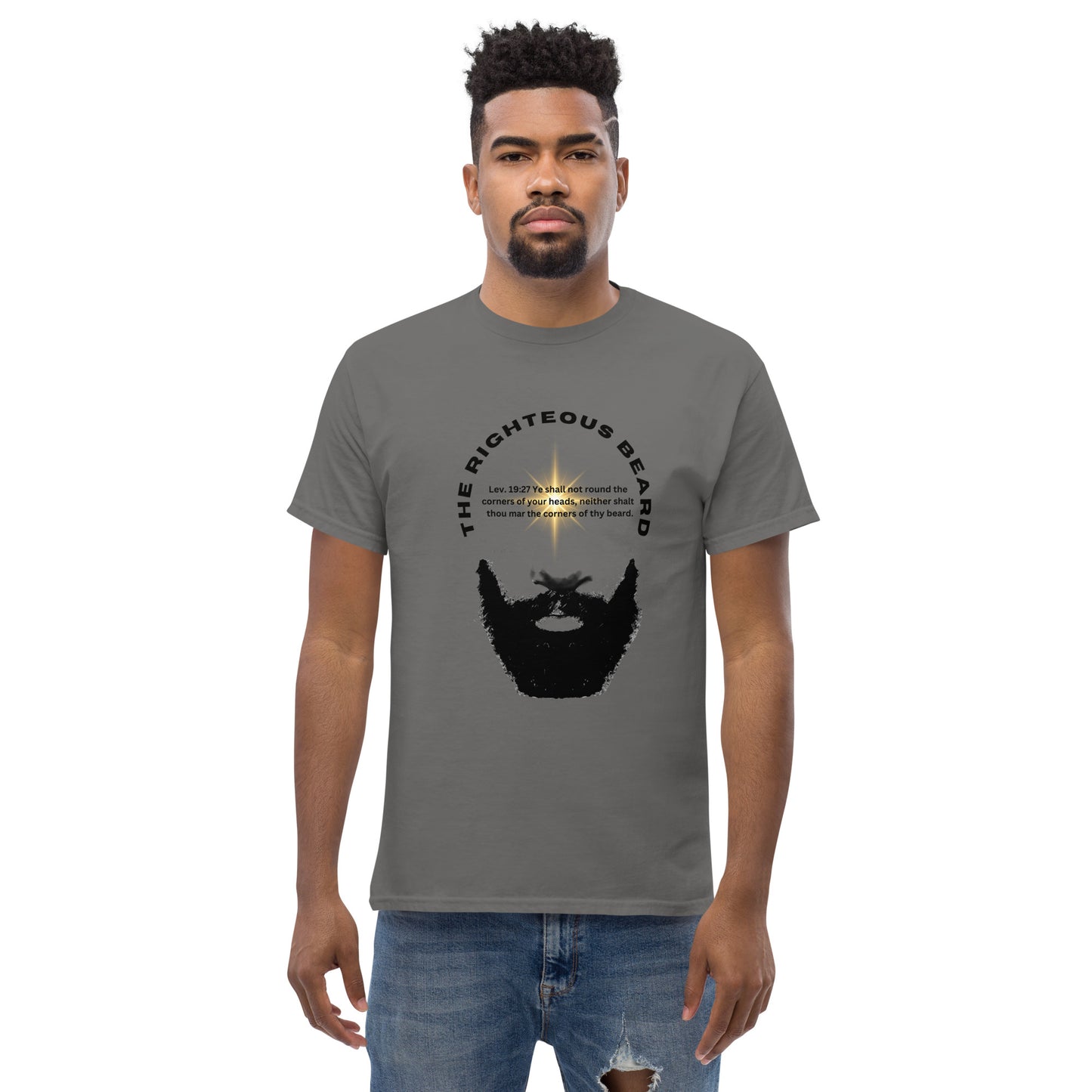 The Righteous Beard Lev. 19:27 Men's classic tee