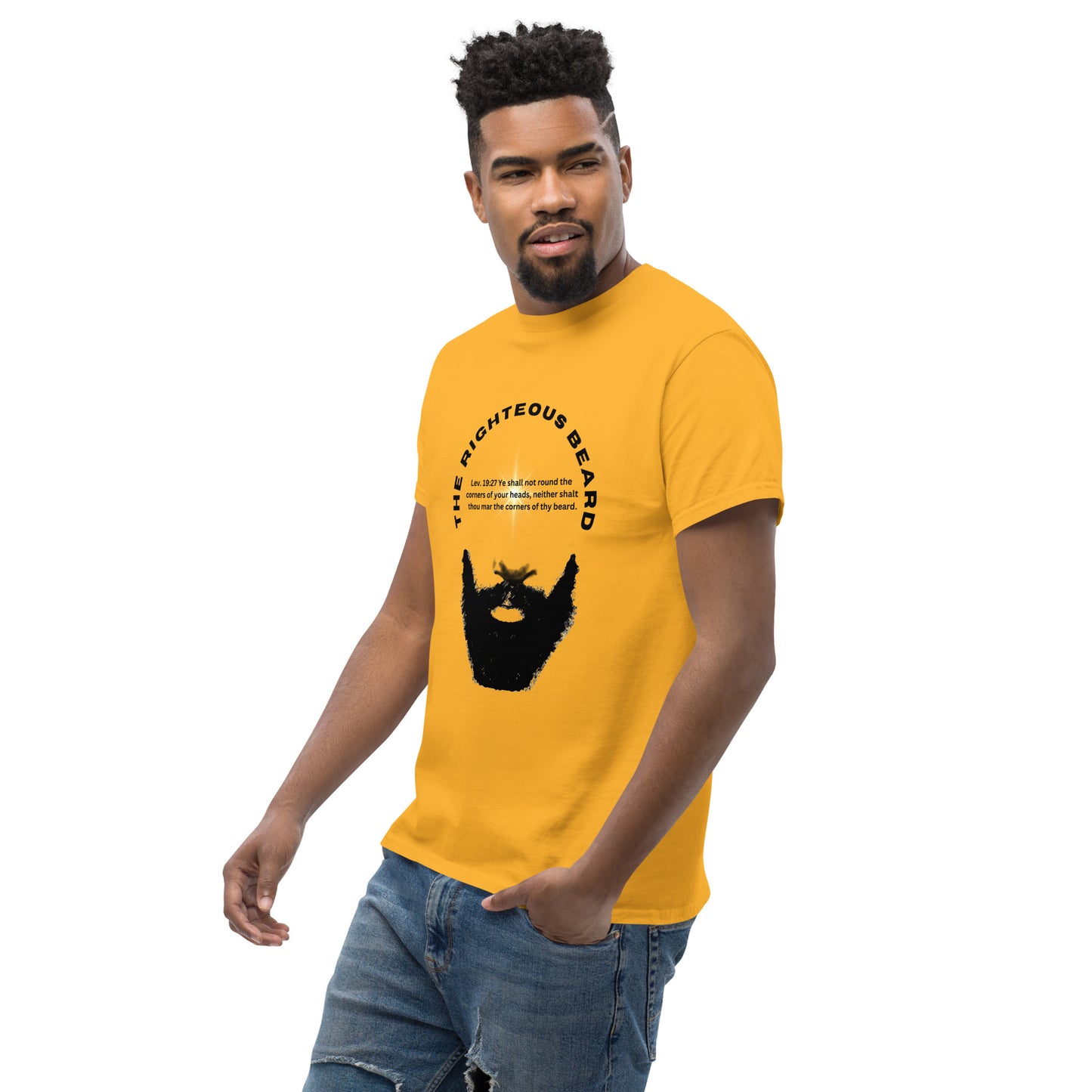 The Righteous Beard Lev. 19:27 Men's classic tee