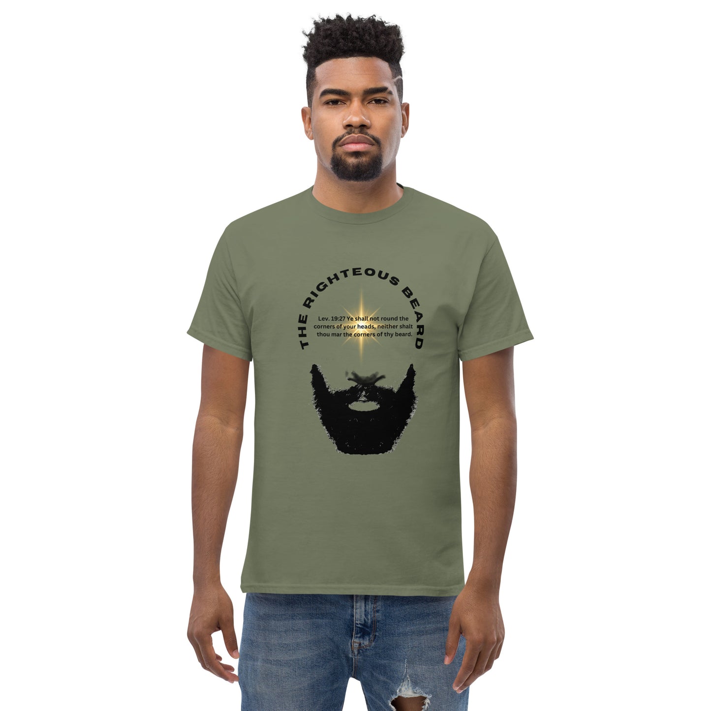 The Righteous Beard Lev. 19:27 Men's classic tee