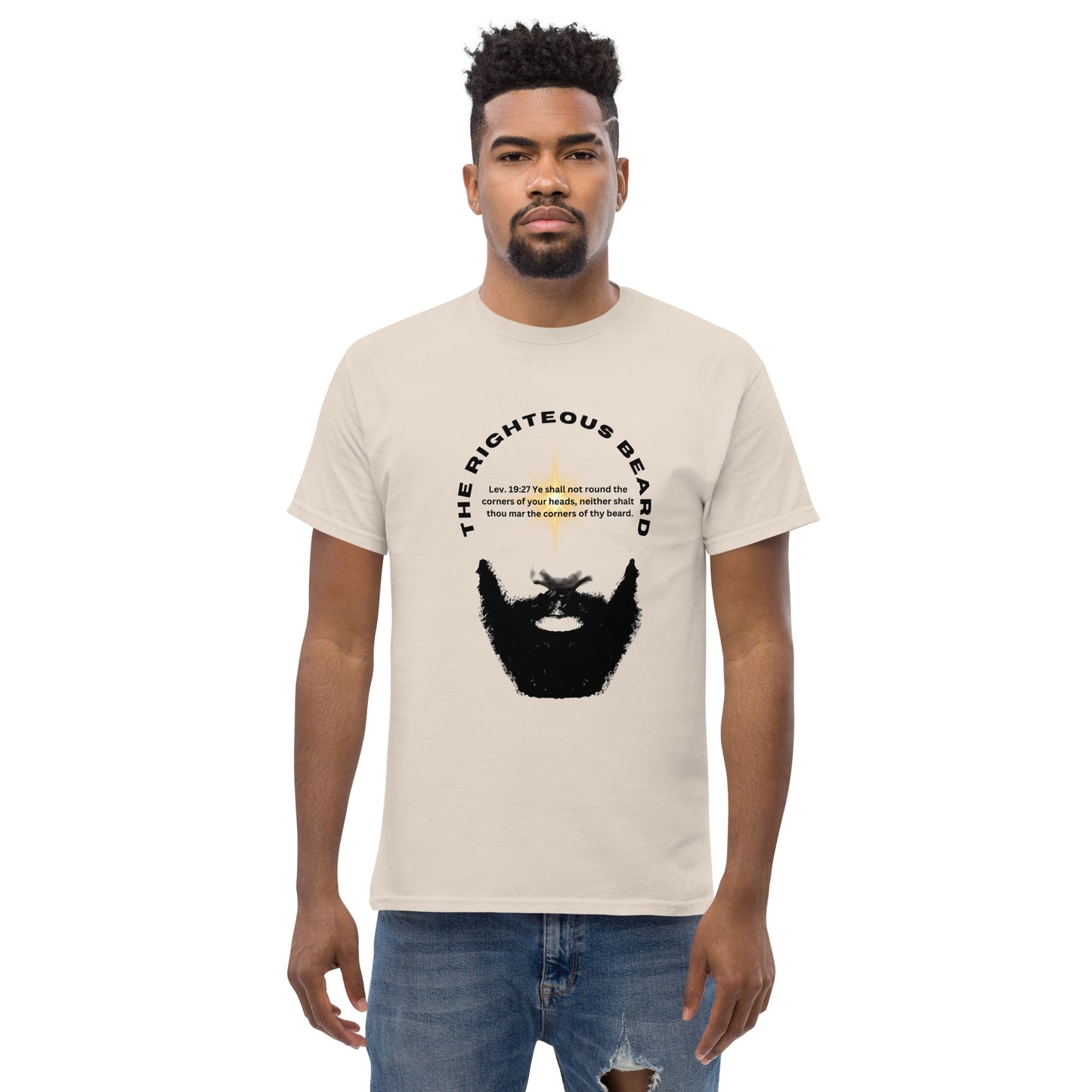 The Righteous Beard Lev. 19:27 Men's classic tee