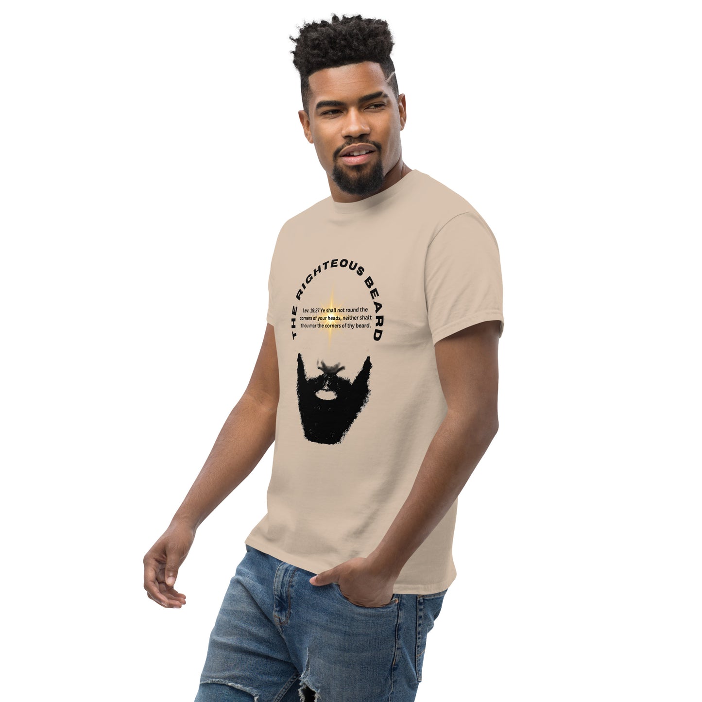 The Righteous Beard Lev. 19:27 Men's classic tee