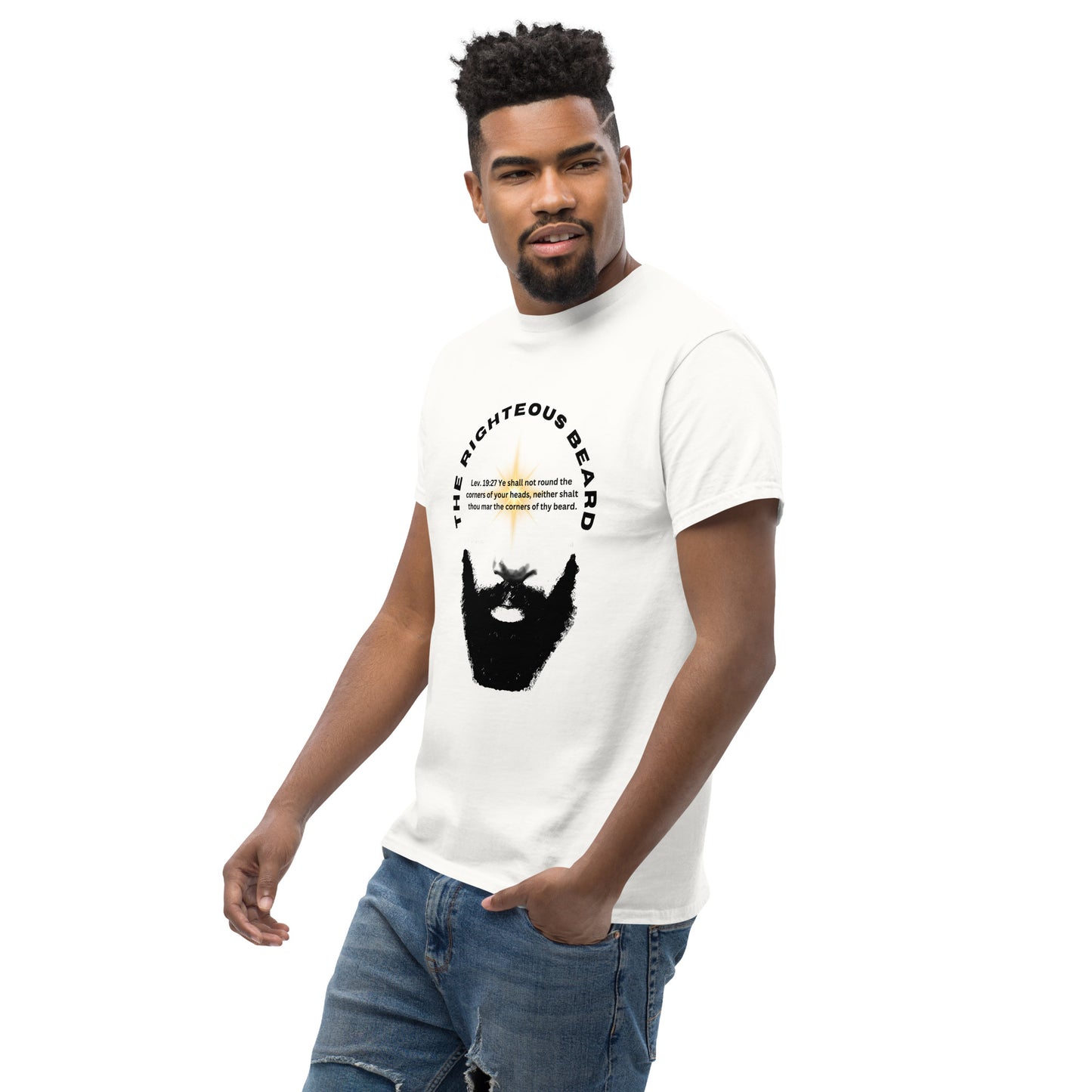 The Righteous Beard Lev. 19:27 Men's classic tee