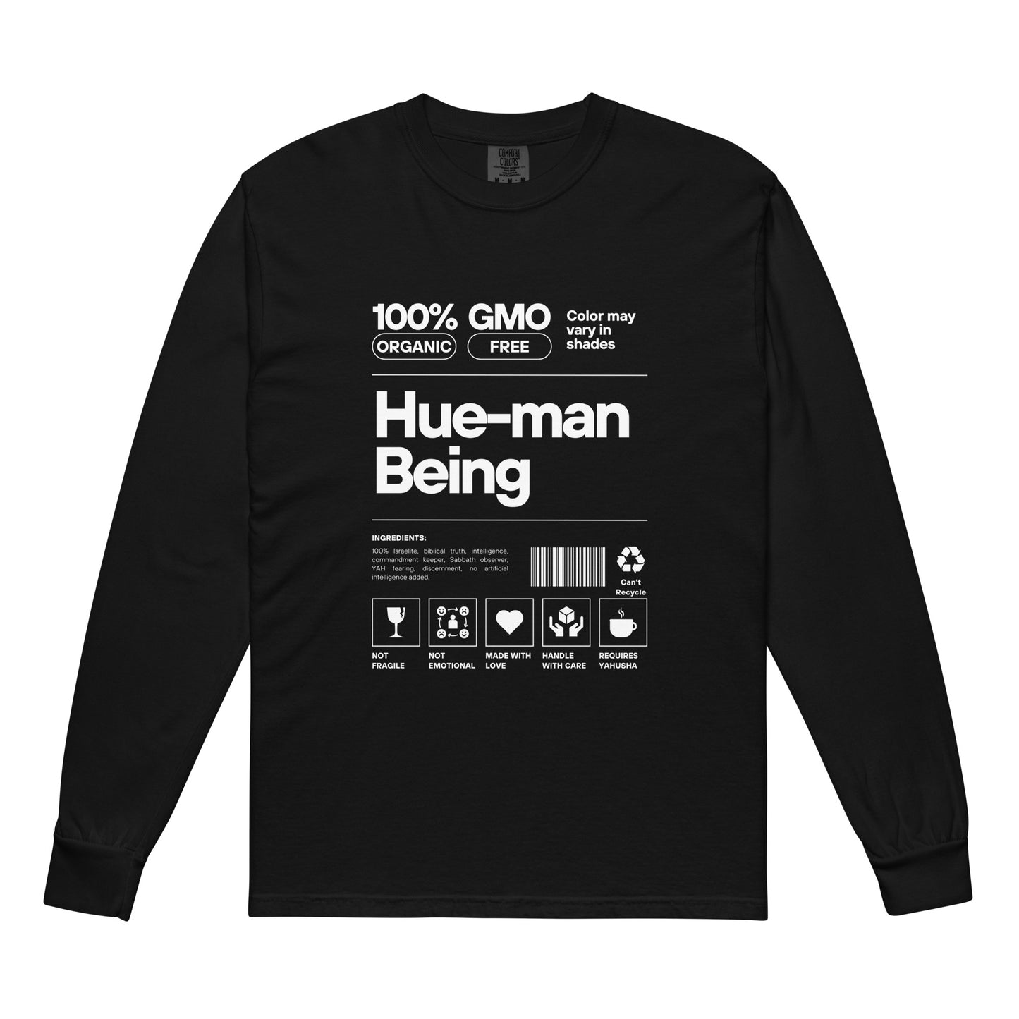 Hue-man Being Garment-dyed heavyweight long-sleeve shirt