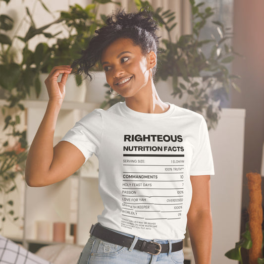 Righteous Nutrition Facts - Short-Sleeve Women's T-Shirt